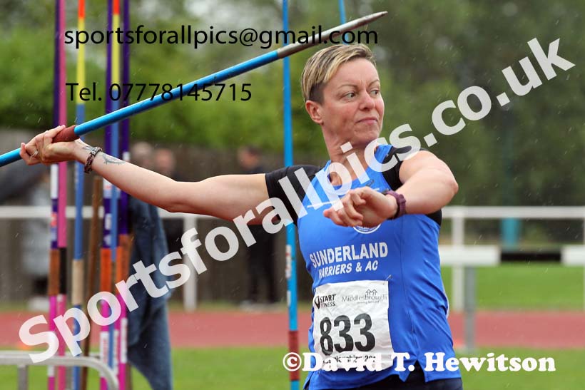 Women and Girls javelin, 2021 North Eastern Track and Field Champs., Middesbrough. Photo: David T. Hewitson/Sports for All Pics